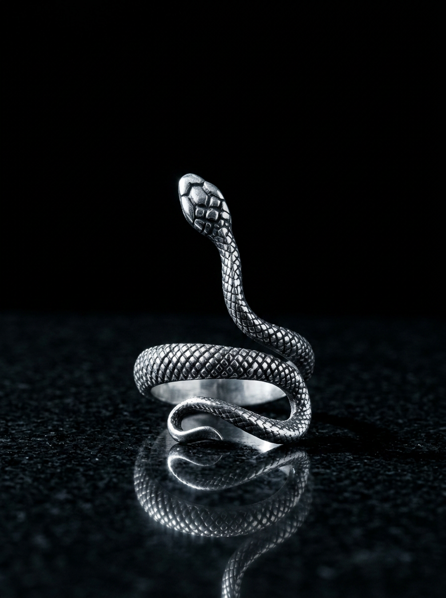Coiled Serpent Ring