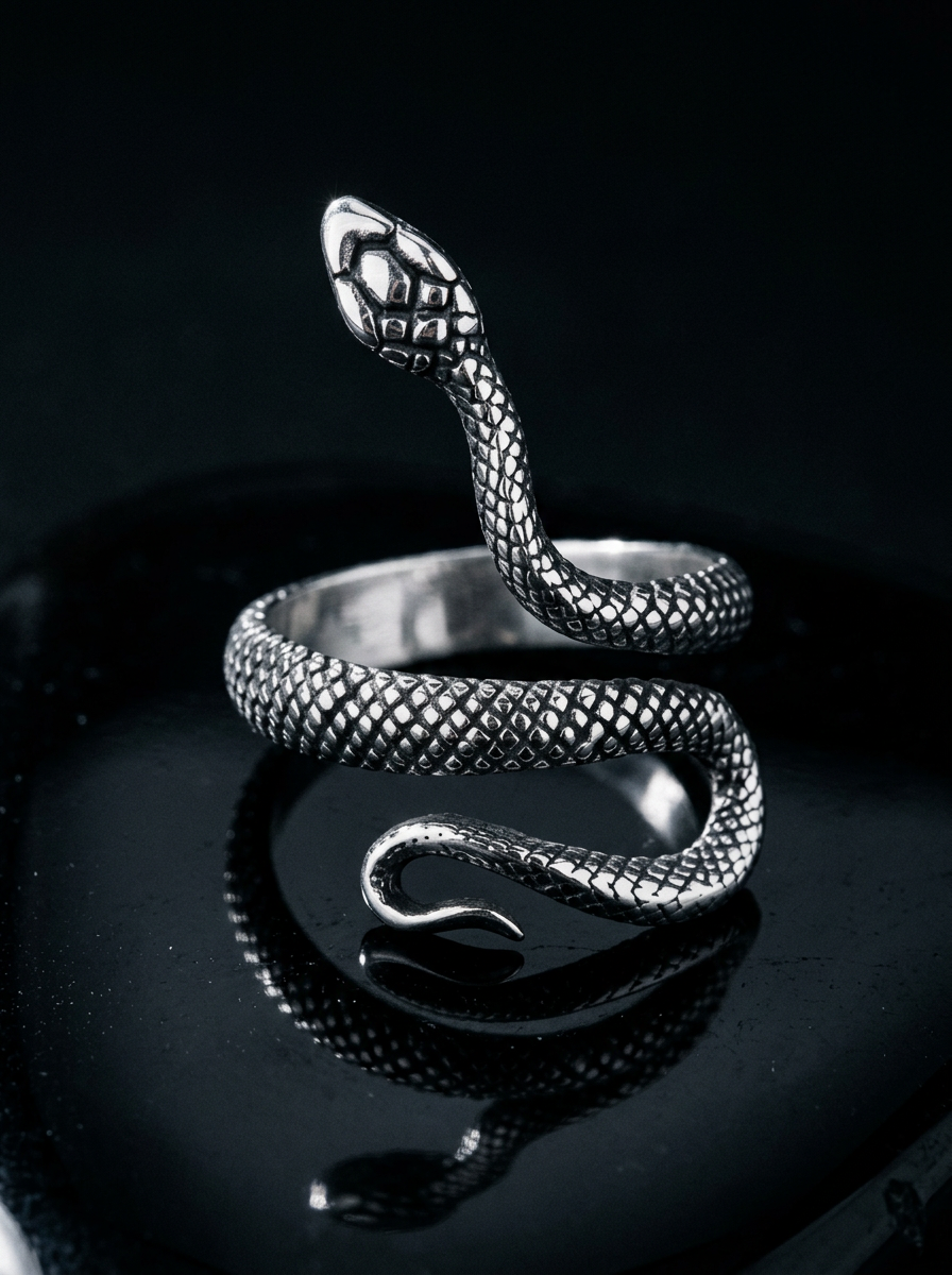 Coiled Serpent Ring